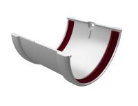 Соединитель желоба GL Классика 120/90 мм ПВХ (Белый)