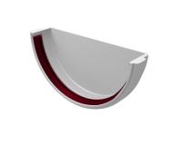 Заглушка желоба унив. GL Классика 120/90 мм ПВХ (Белый)