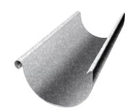 Желоб полукруглый GL PE 125/90 мм 3м металлический (Zn)